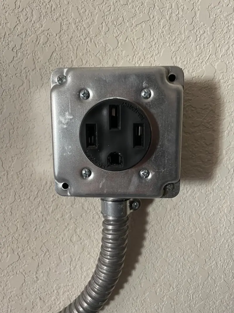 NEMA 14-50 outlet installed for Electrical Panel Upgrade in Punta Gorda